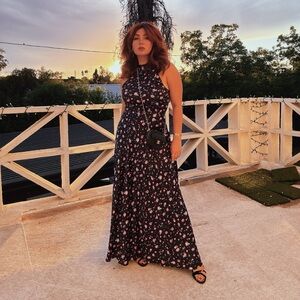 T Tahari  halter neck maxi dress. Only worn for pictures.